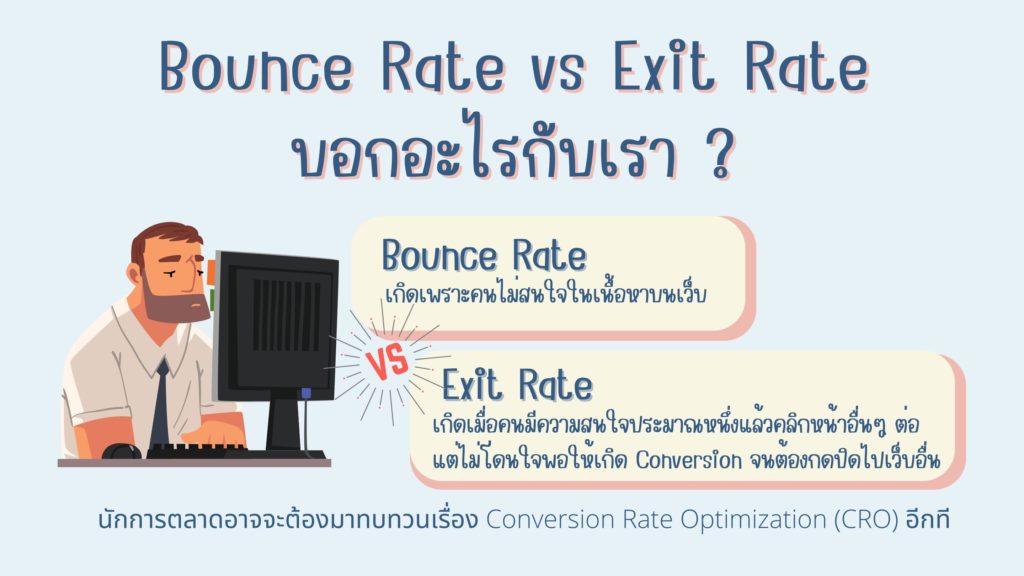 Bounce Rate vs Exit Rate ต่างกันอย่างไร