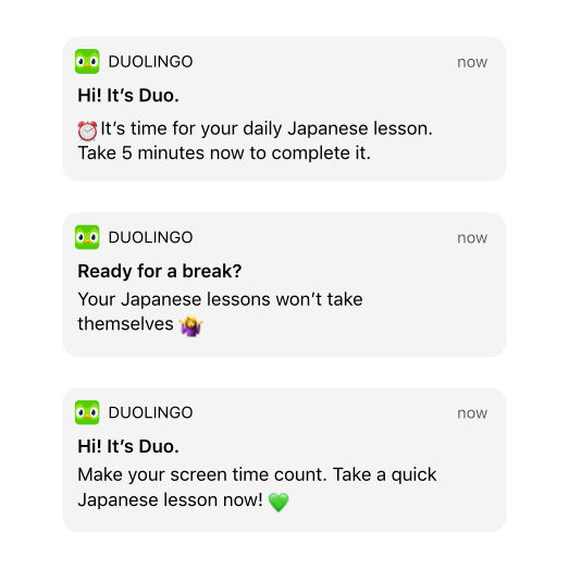 Duolingo Notification