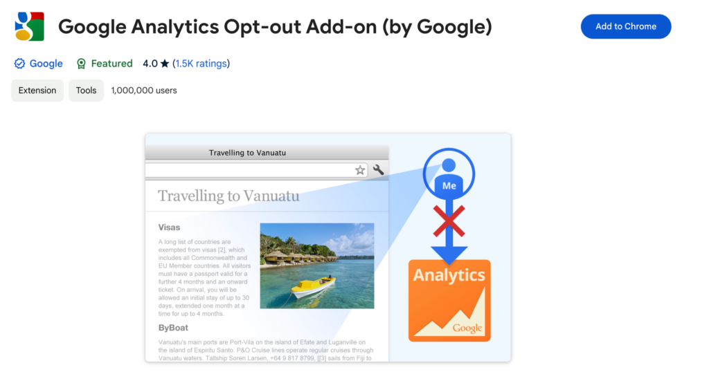 Google Analytics Opt-Out Browser Add-On