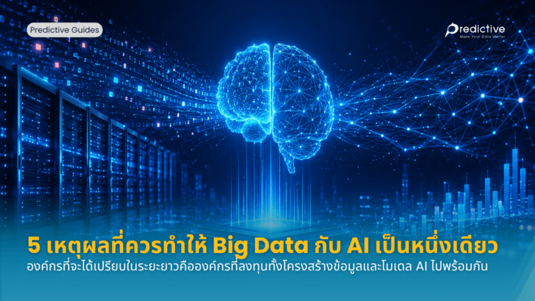 ทีมธุรกิจวิเคราะห์ข้อมูล Big Data ด้วย AI เพื่อทำความเข้าใจลูกค้าและวางกลยุทธ์